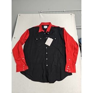 Vintage Tru-West Rockmount Ranch Wear Shirt Mens L Pearl Snap Western USA NEW